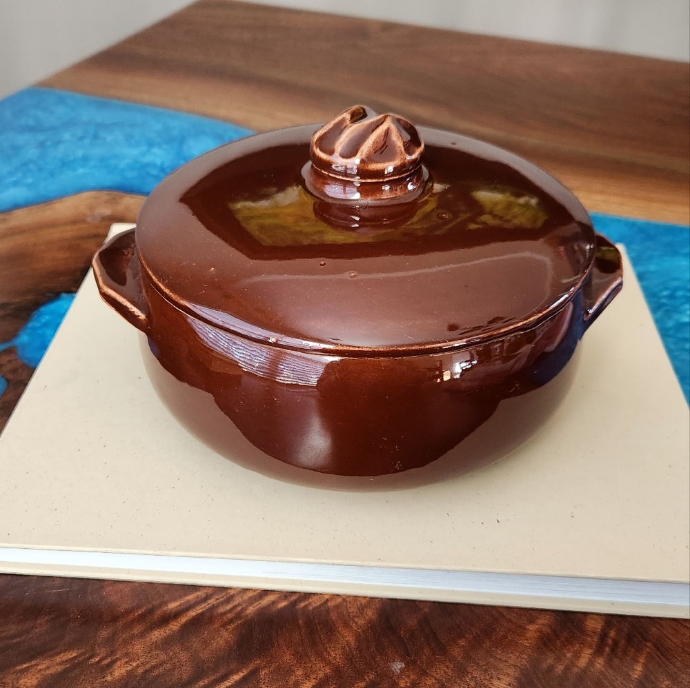 McCoy | Vintage Brown lidded Casserole Baker dish